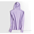 Hoodie Zip ұзын жеңдер көйлектері Күннен қорғайтын киім